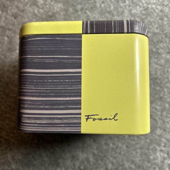 Fossil Men’s Stainless Steel Chronograph Watch Gold Tone Blue Dial Box Xtra Link - Picture 10 of 16